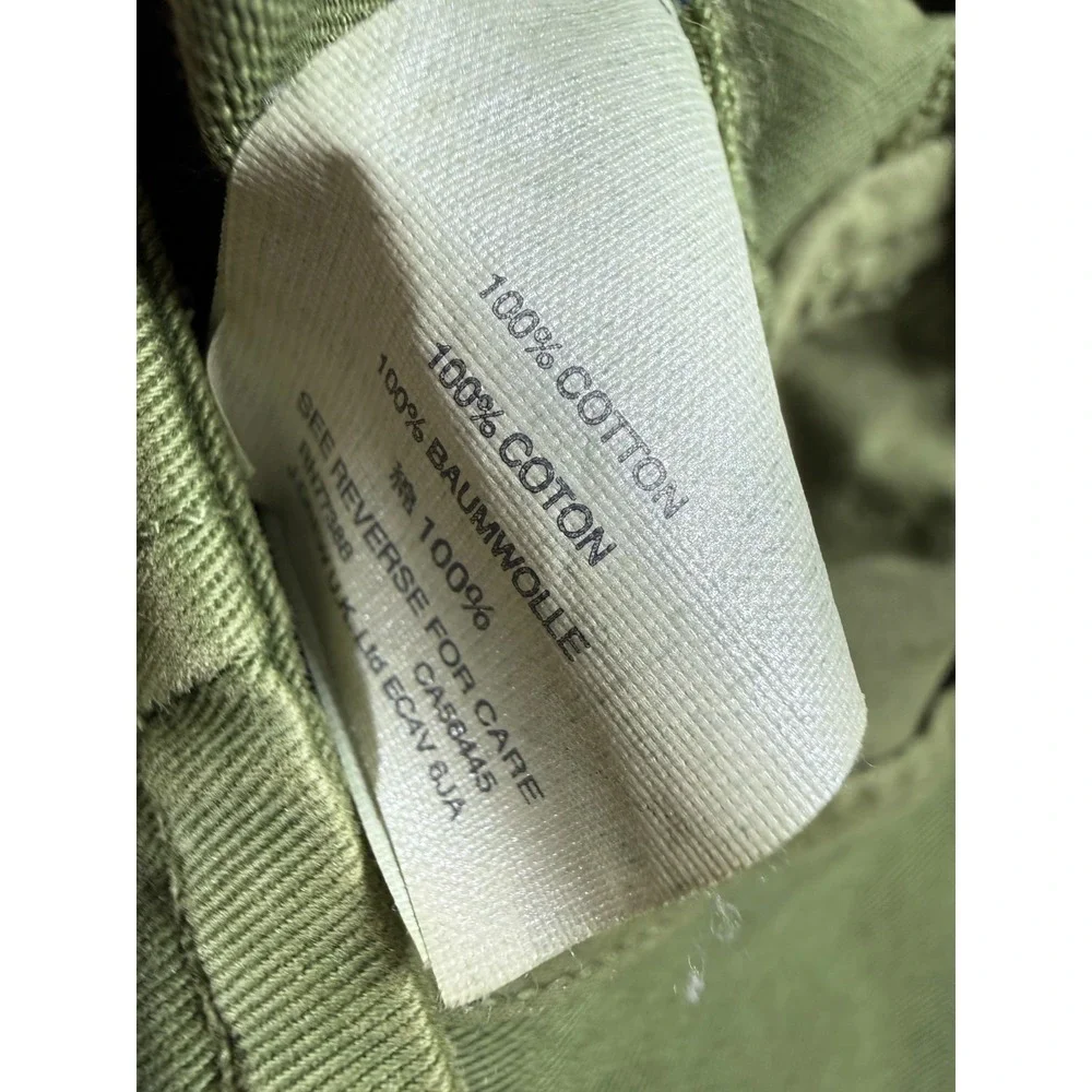 J CREW Army Green Military style belted skirt Womens size 4 100% Cotton
